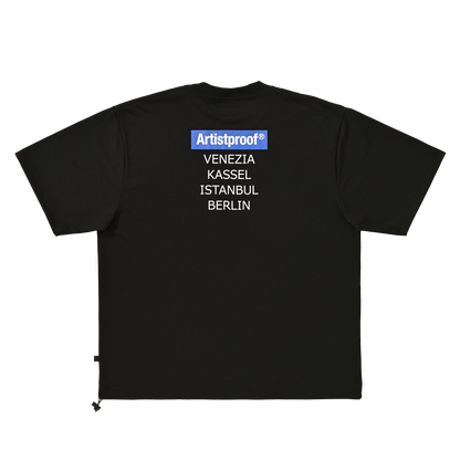 Art Festival  S/S T-shirt w/Drawcord Black(VENEZIA/KASSEL/ISTANBUL/BERLIN)
