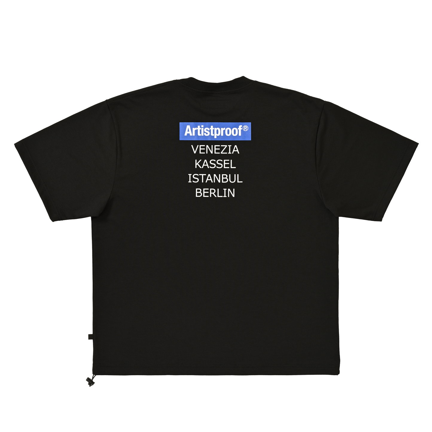 Art Festival  S/S T-shirt w/Drawcord Black(VENEZIA/KASSEL/ISTANBUL/BERLIN)