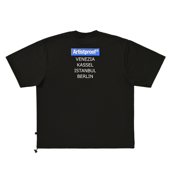 Art Festival  S/S T-shirt w/Drawcord Black(VENEZIA/KASSEL/ISTANBUL/BERLIN)