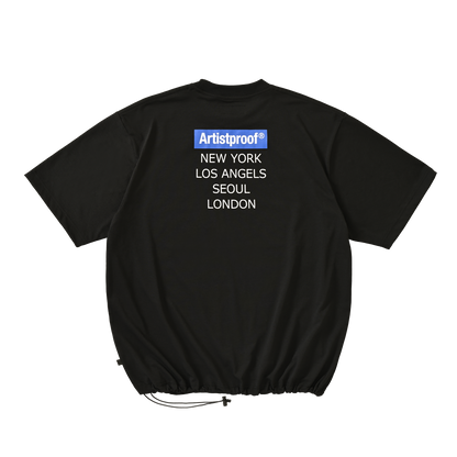 Art Fair 2003  S/S T-shirt w/Drawcord Black(NEWYORK/L.A./SEOUL/LONDON）