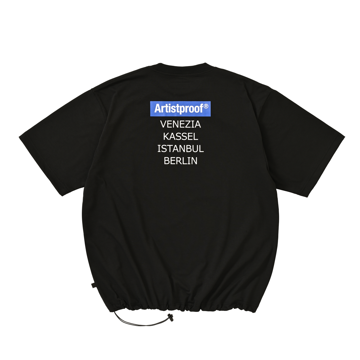 Art Festival  S/S T-shirt w/Drawcord Black(VENEZIA/KASSEL/ISTANBUL/BERLIN)