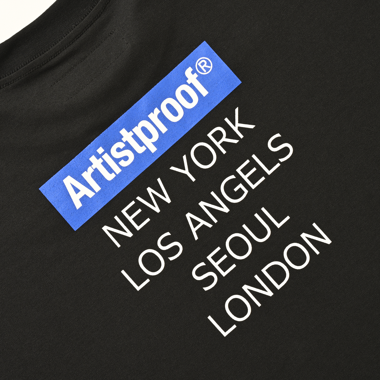 Art Fair 2003  S/S T-shirt w/Drawcord Black(NEWYORK/L.A./SEOUL/LONDON）