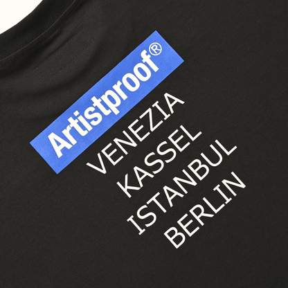 Art Festival  S/S T-shirt w/Drawcord Black(VENEZIA/KASSEL/ISTANBUL/BERLIN)