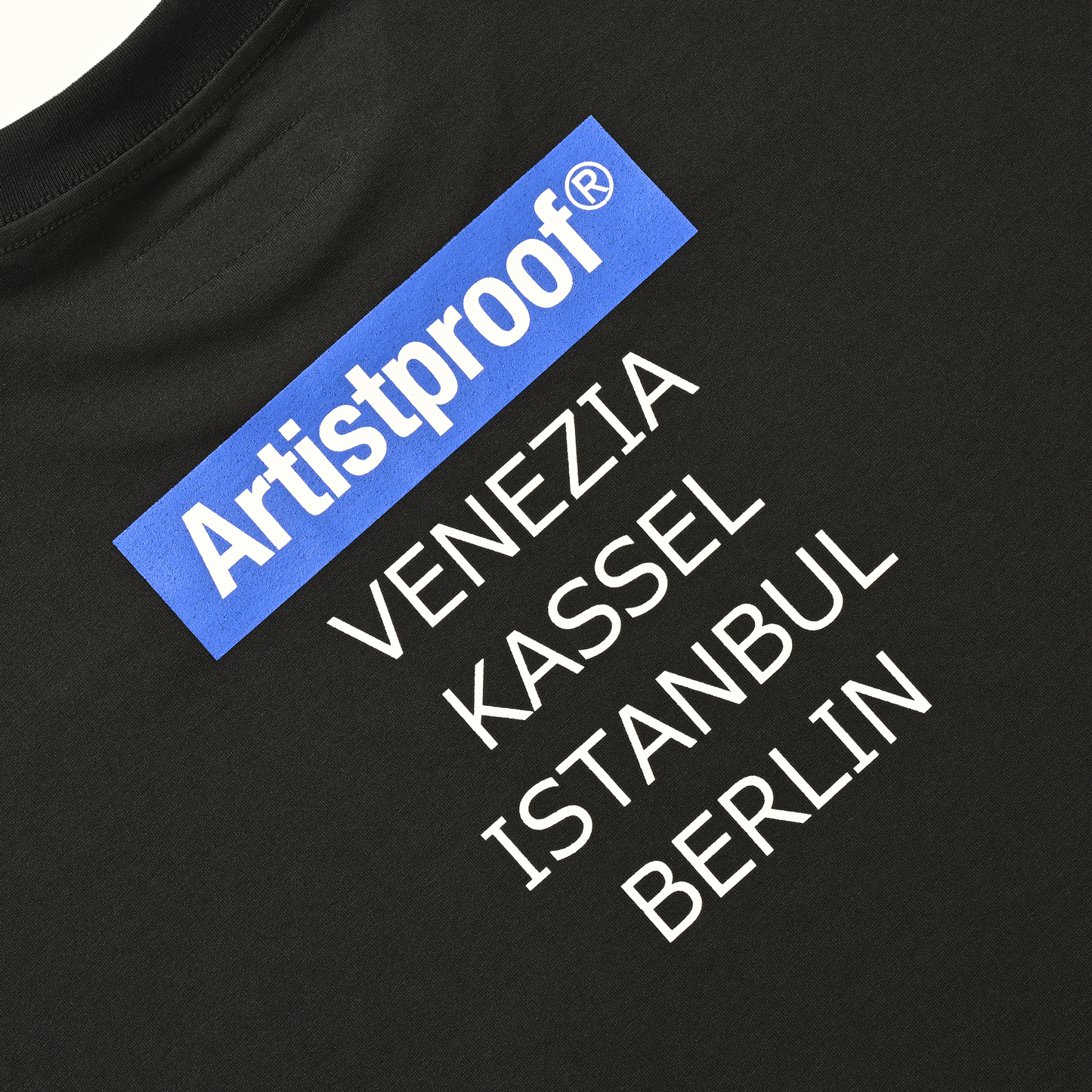 Art Festival  S/S T-shirt w/Drawcord Black(VENEZIA/KASSEL/ISTANBUL/BERLIN)