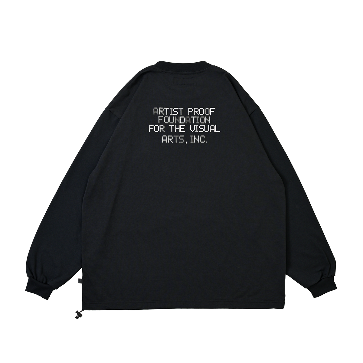 Visual Arts L/S Pullover w/ Drawcord Black