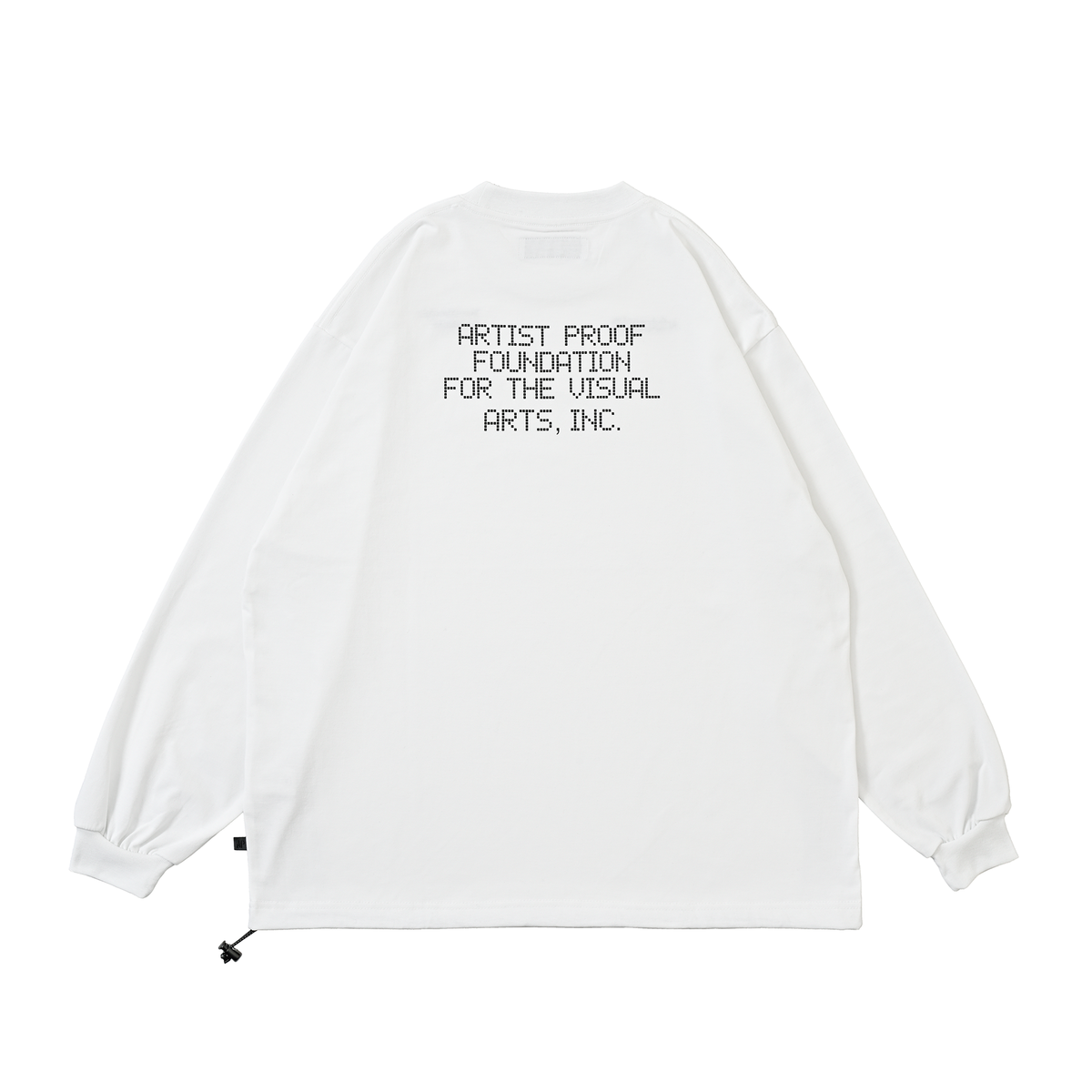 Visual Arts L/S Pullover w/ Drawcord White