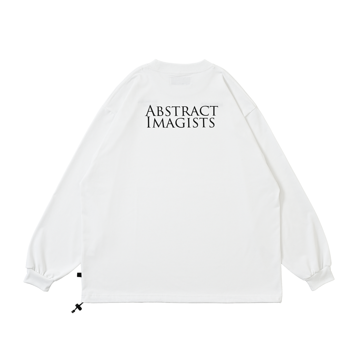 ABSTRACT IMAGISTS L/S Pullover w/Drawcord White