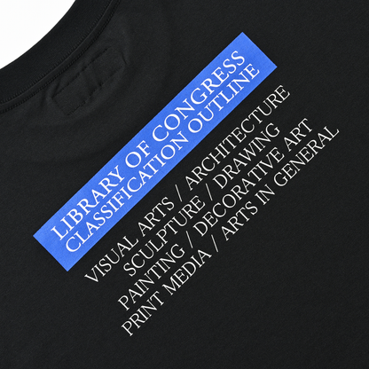 LIBRARY OF CONGRESS L/S Pullover w/Drawcord  Black