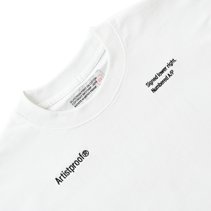 ABSTRACT IMAGISTS L/S Pullover w/Drawcord White