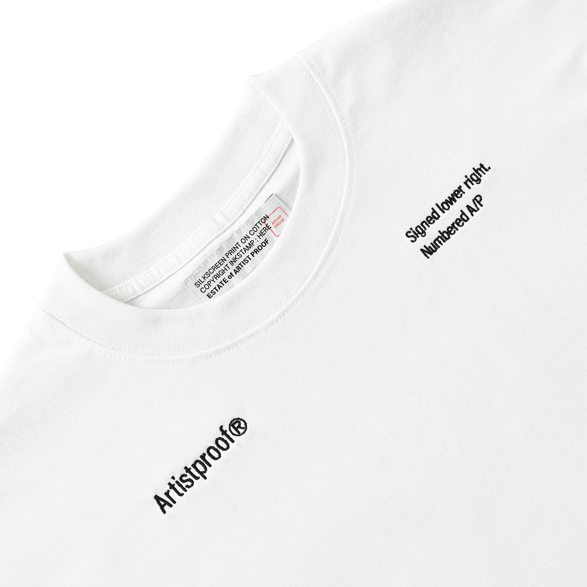 ABSTRACT IMAGISTS L/S Pullover w/Drawcord White