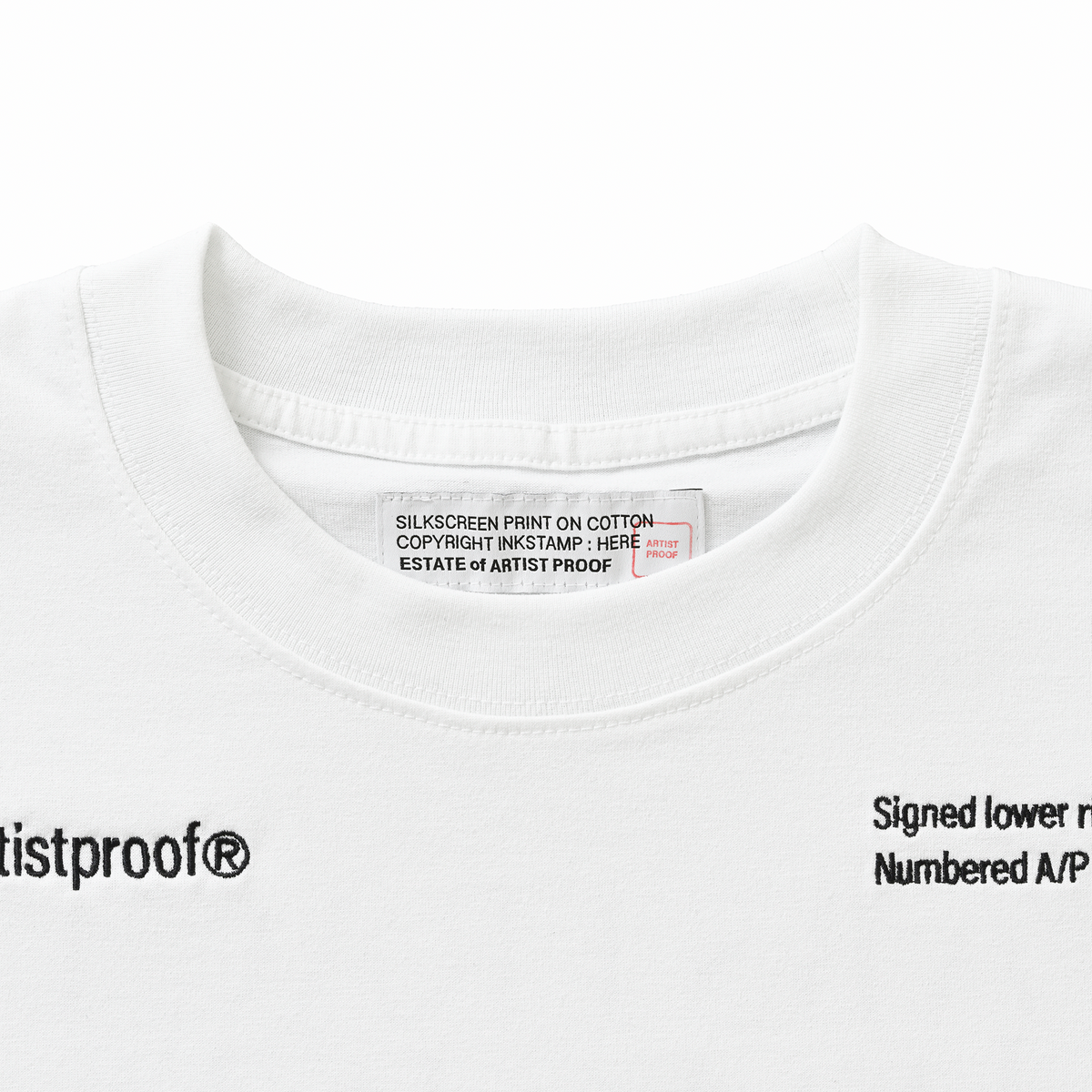 ABSTRACT IMAGISTS L/S Pullover w/Drawcord White