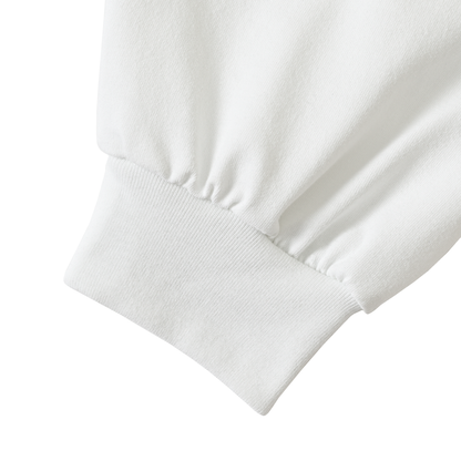 ABSTRACT IMAGISTS L/S Pullover w/Drawcord White