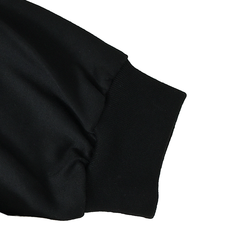 3Lines Logo  L/S T-Shirt Black（black embroidery）