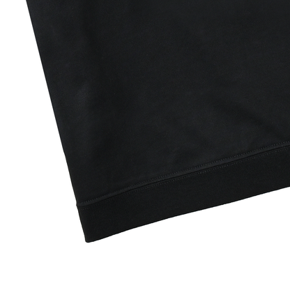 3Lines Logo  L/S T-Shirt  Black（white embroidery）