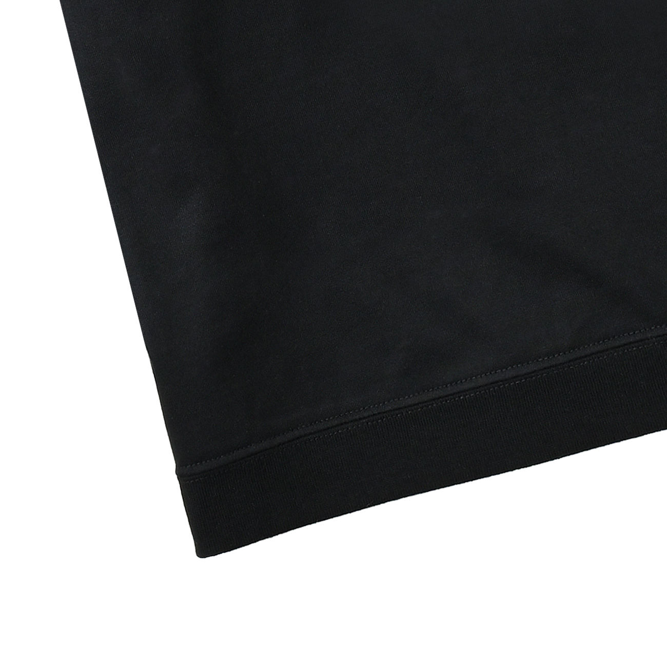 3Lines Logo  L/S T-Shirt Black（black embroidery）