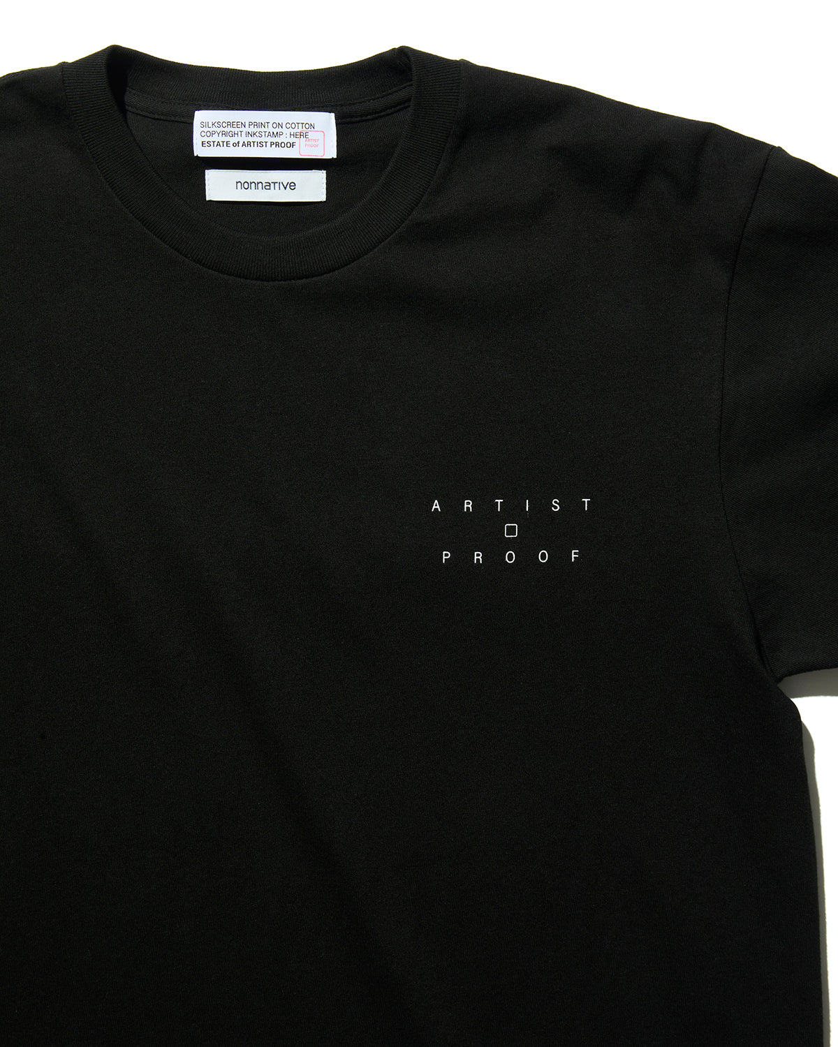 FRGMT × nonnative “Innovaten” T-SHIRT SS BLACK