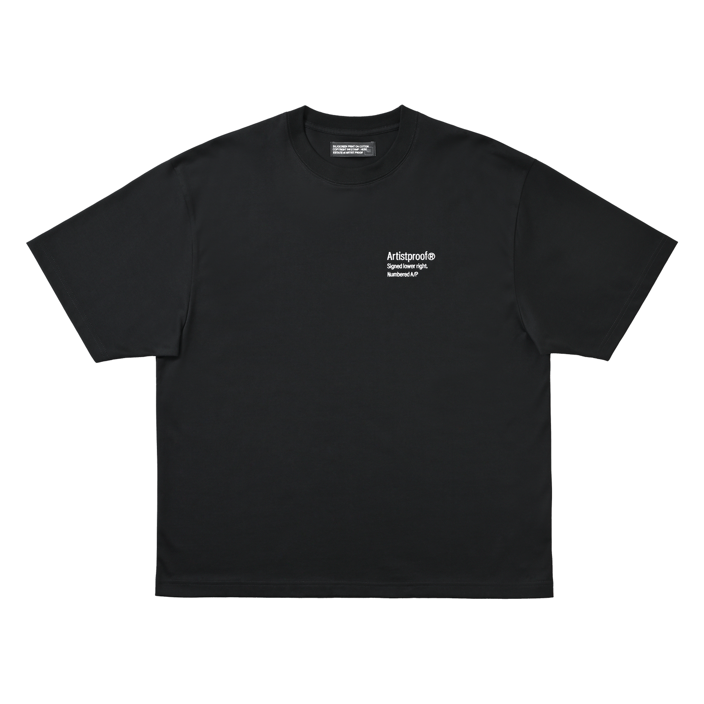 3 Lines Logo S/S T-Shirt Black（white embroidery）