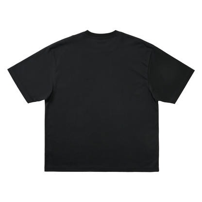 3 Lines Logo S/S T-Shirt Black（white embroidery）