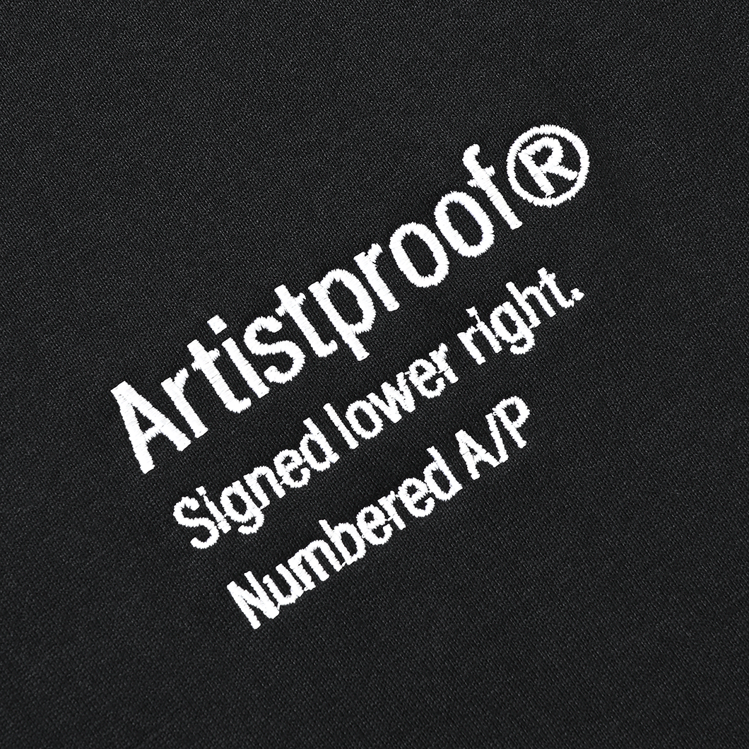 3 Lines Logo S/S T-Shirt Black（white embroidery）