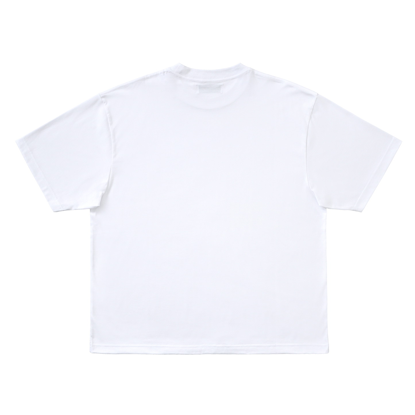 3 Lines Logo S/S T-Shirt White（black embroidery）