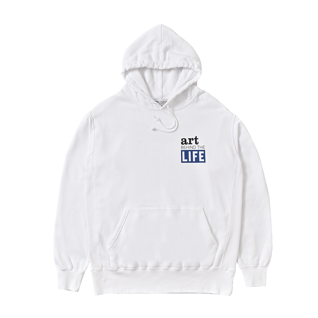 BACK SIDE OF THE FRAME HOODIE WHITE