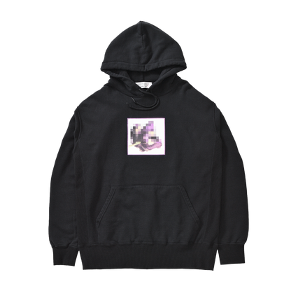 COTTAGE TULIP HOODIE BLACK