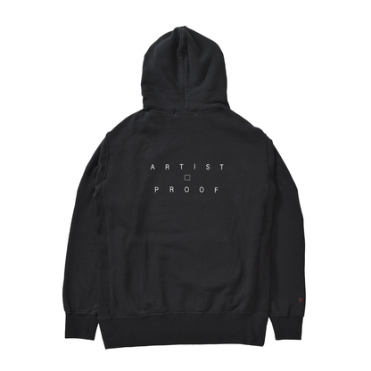 ABSTRACT AND CONCRETE HOODIE BLACK