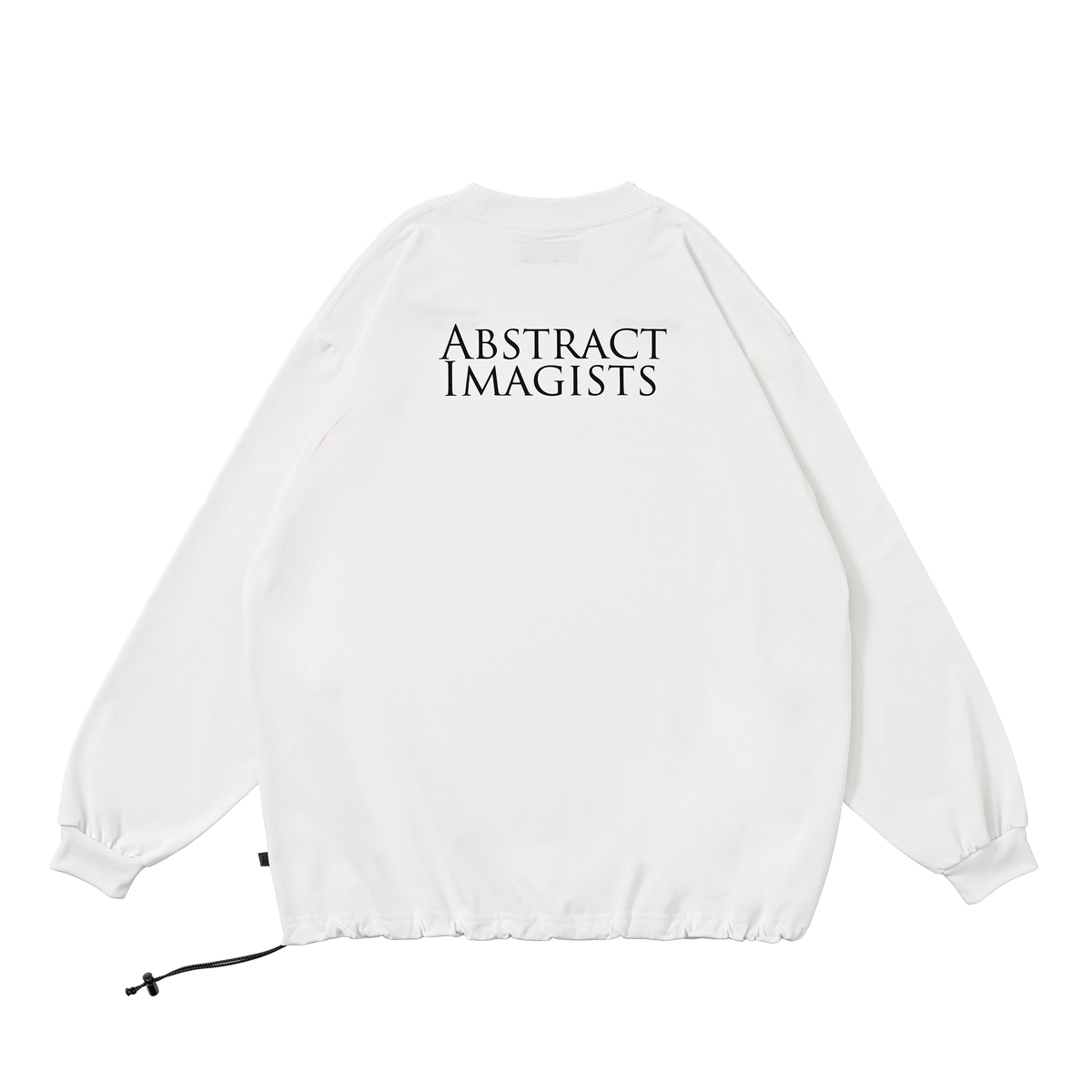 ABSTRACT IMAGISTS L/S Pullover w/Drawcord White