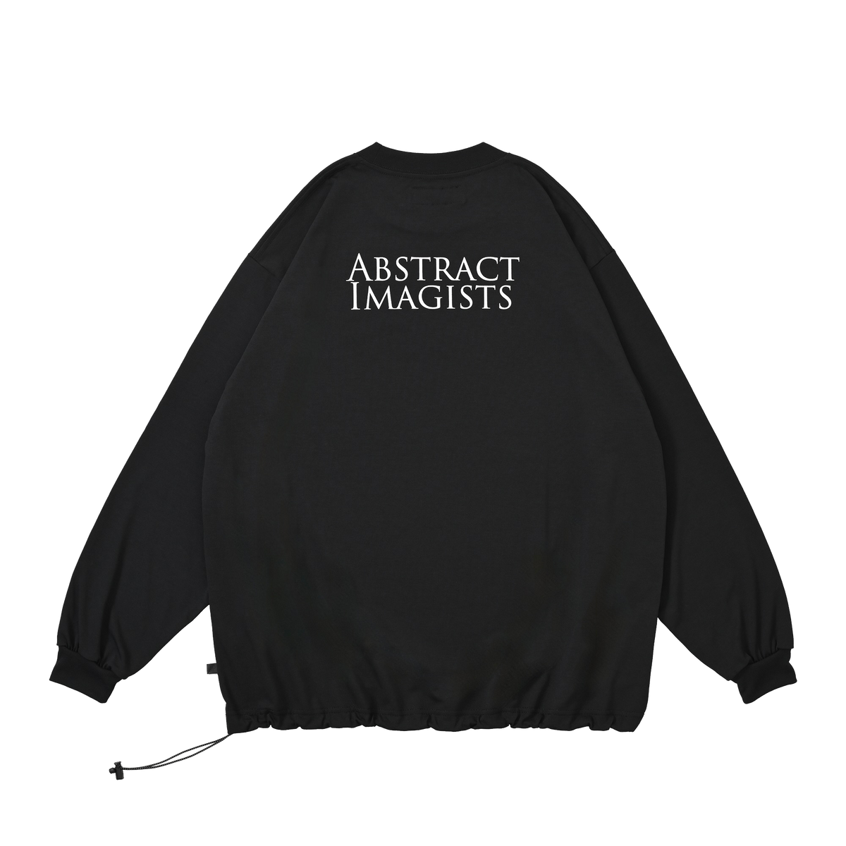 ABSTRACT IMAGISTS L/S Pullover w/Drawcord  Black