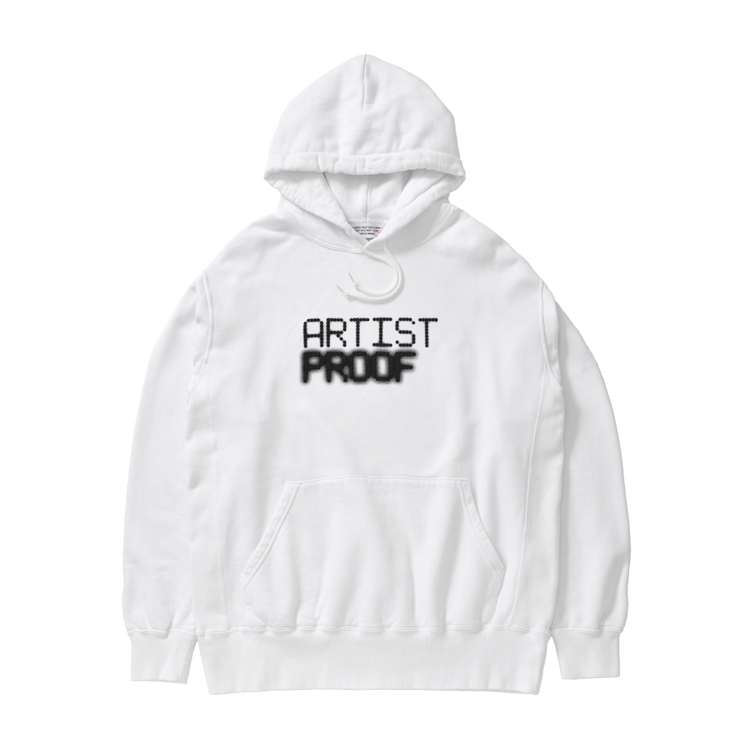 LED ARTIST PROOF  HOODIE  WHITE
