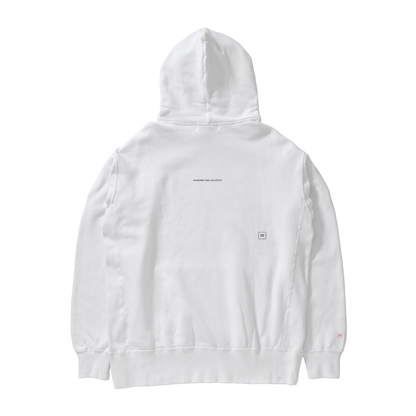 ARTIST PROOF STENCIL HOODIE WHITE