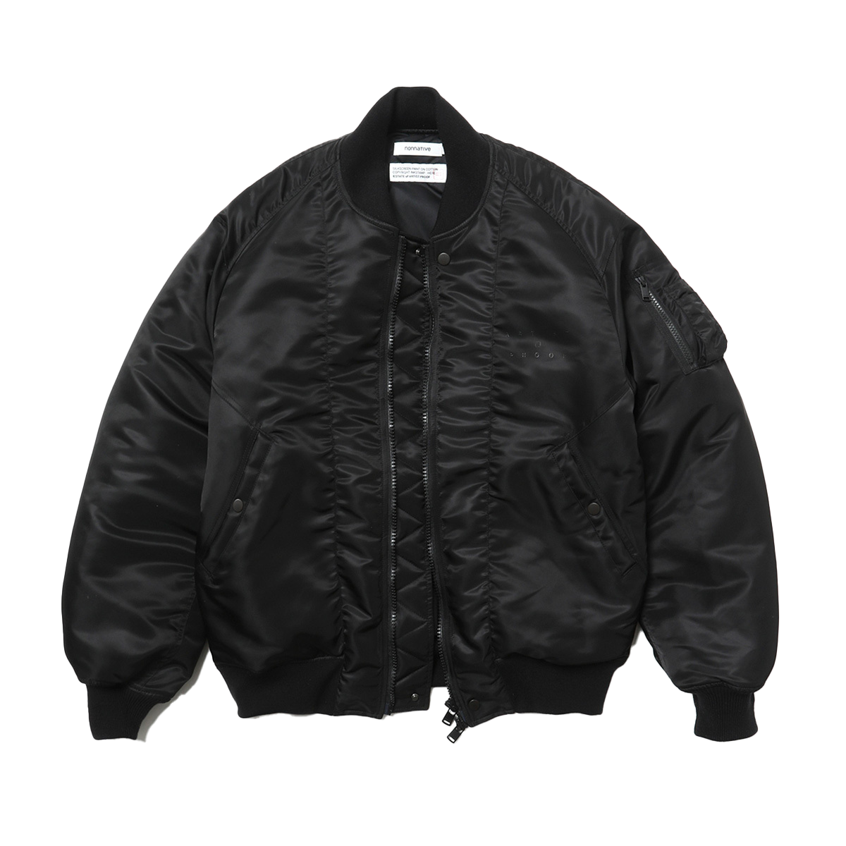 ARTIST PROOF / FRGMT × nonnative TROOPER PUFF BLOUSON NYLON TWILL WITH WINDSTOPPER “Innovaten” BLACK