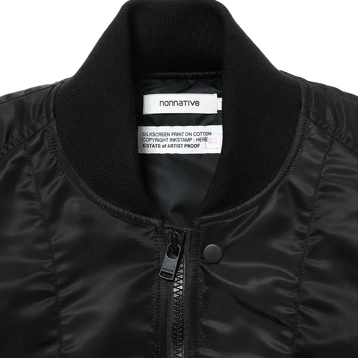 ARTIST PROOF / FRGMT × nonnative TROOPER PUFF BLOUSON NYLON TWILL WITH WINDSTOPPER “Innovaten” BLACK