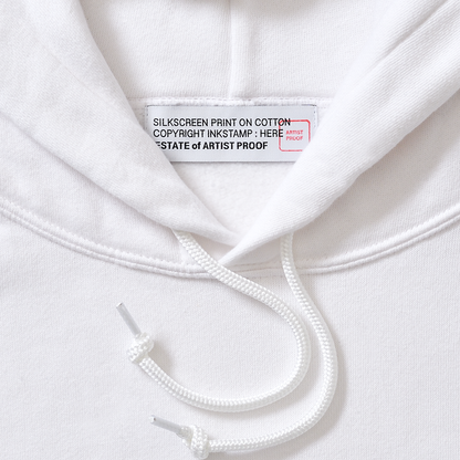 Think Artful.  HOODIE WHITE