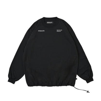 ABSTRACT IMAGISTS L/S Pullover w/Drawcord  Black