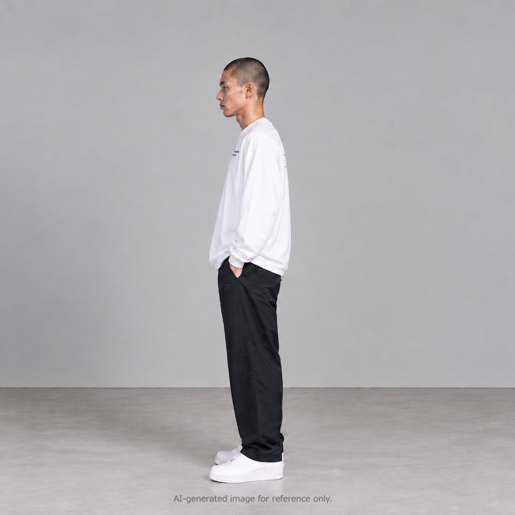 ABSTRACT IMAGISTS L/S Pullover w/Drawcord White