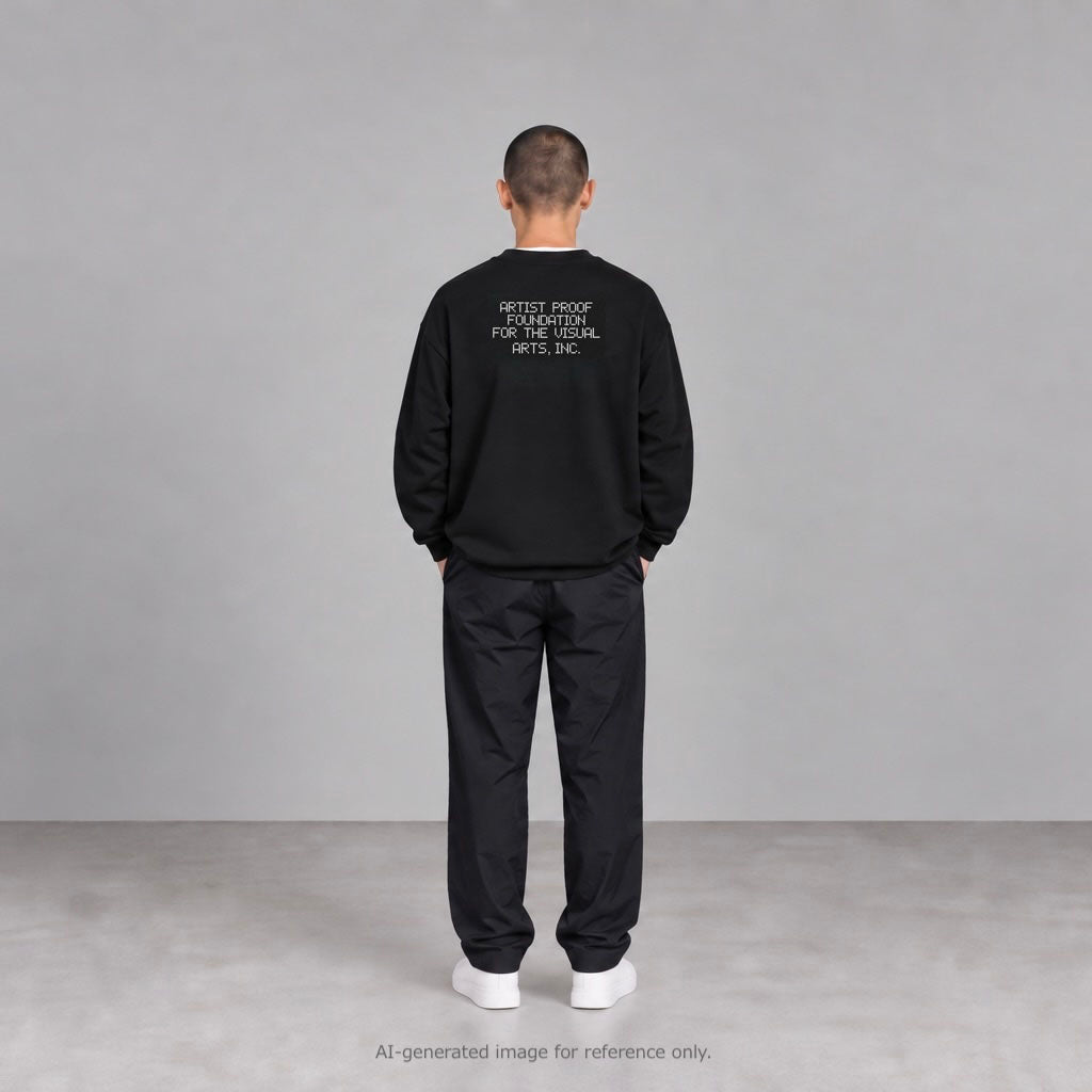 Visual Arts L/S Pullover w/ Drawcord Black