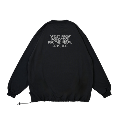 Visual Arts L/S Pullover w/ Drawcord Black