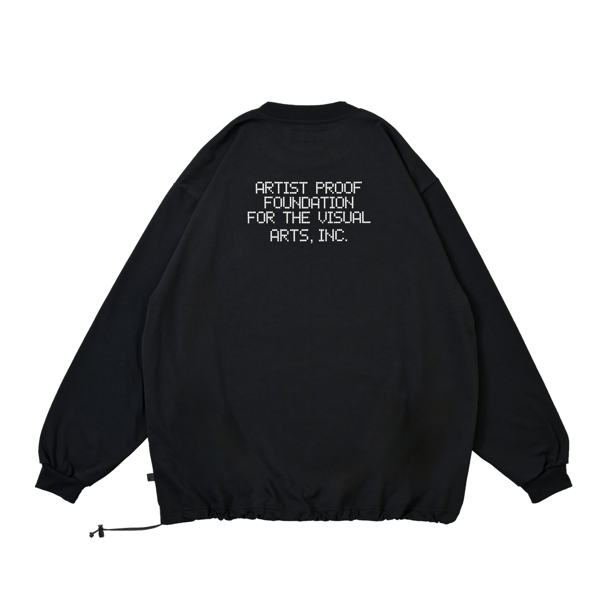Visual Arts L/S Pullover w/ Drawcord Black