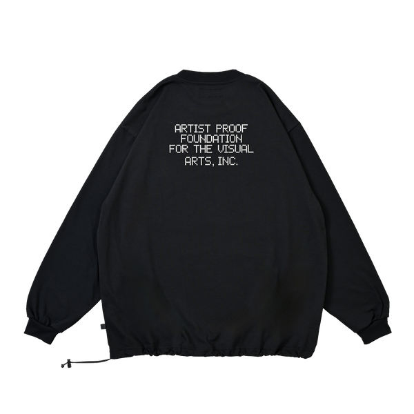Visual Arts L/S Pullover w/ Drawcord Black
