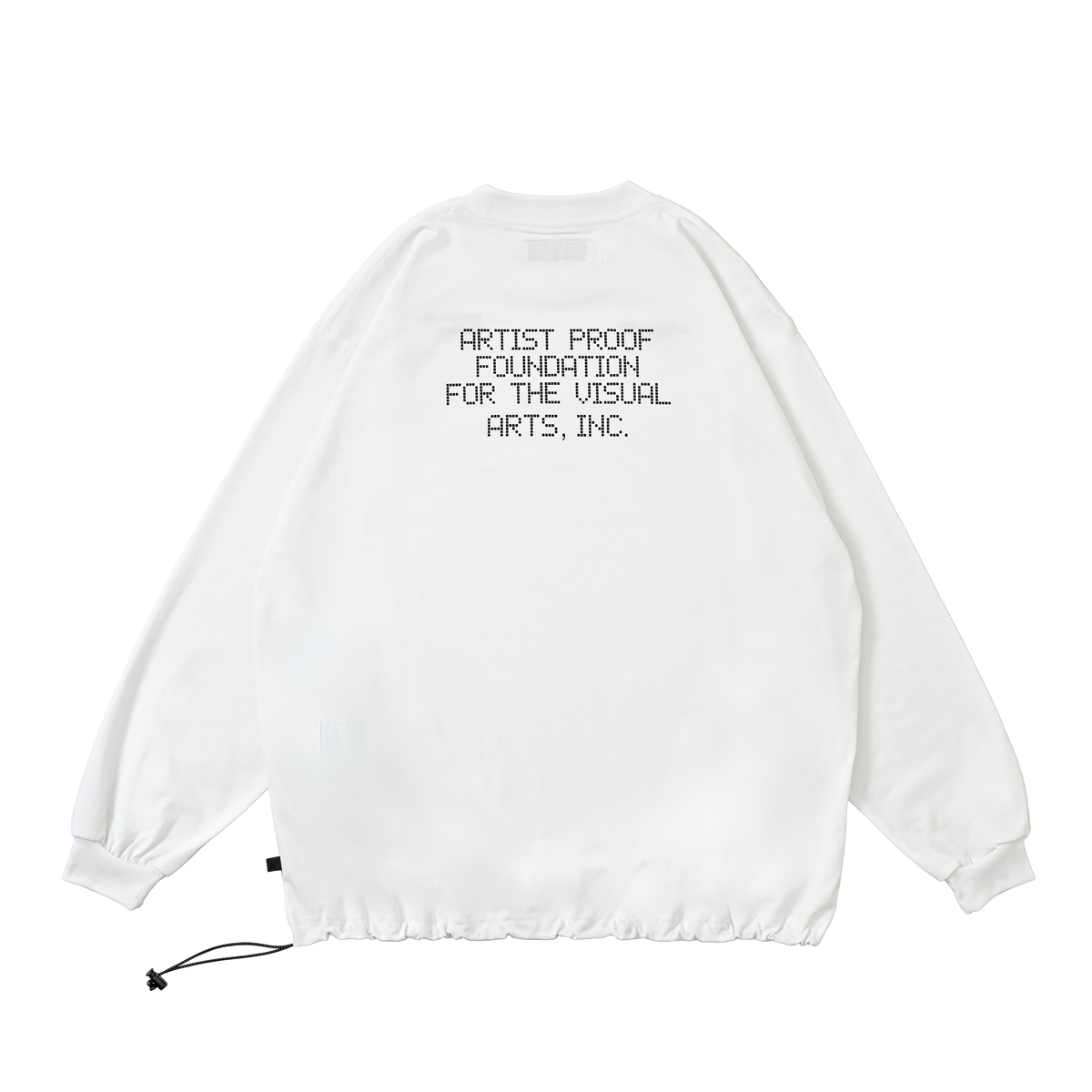 Visual Arts L/S Pullover w/ Drawcord White