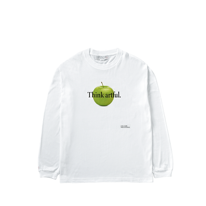 Think Artful. T-SHIRT LS WHITE