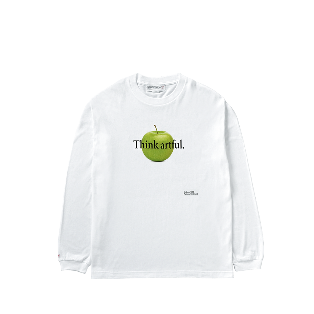 Think Artful. T-SHIRT LS WHITE