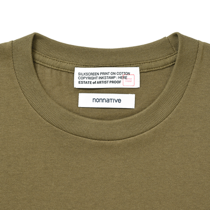 FRGMT × nonnative “Innovaten” T-SHIRT SS OLIVE