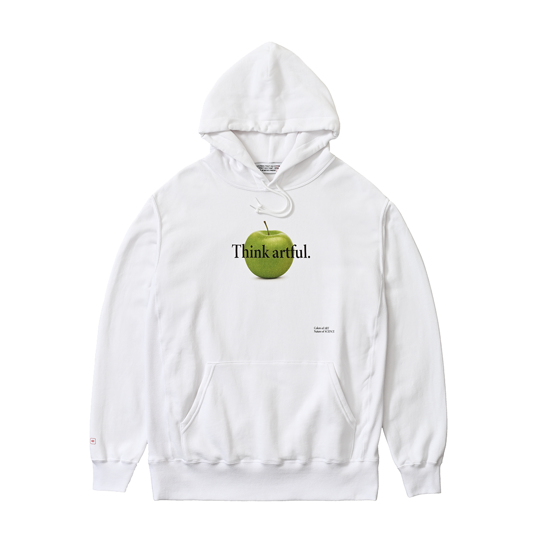 Think Artful.  HOODIE WHITE